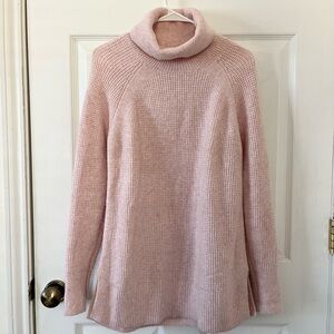 LOFT Soft Pink Cowl Neck Sweater